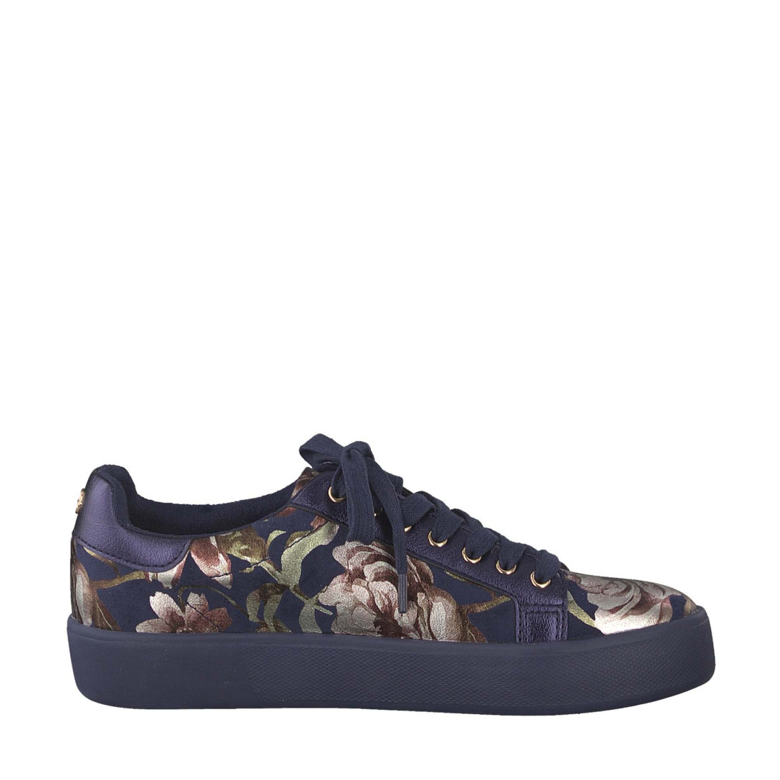 detail Dámské modré tenisky TAMARIS 1-1-23774-22 NAVY FLOWER 849