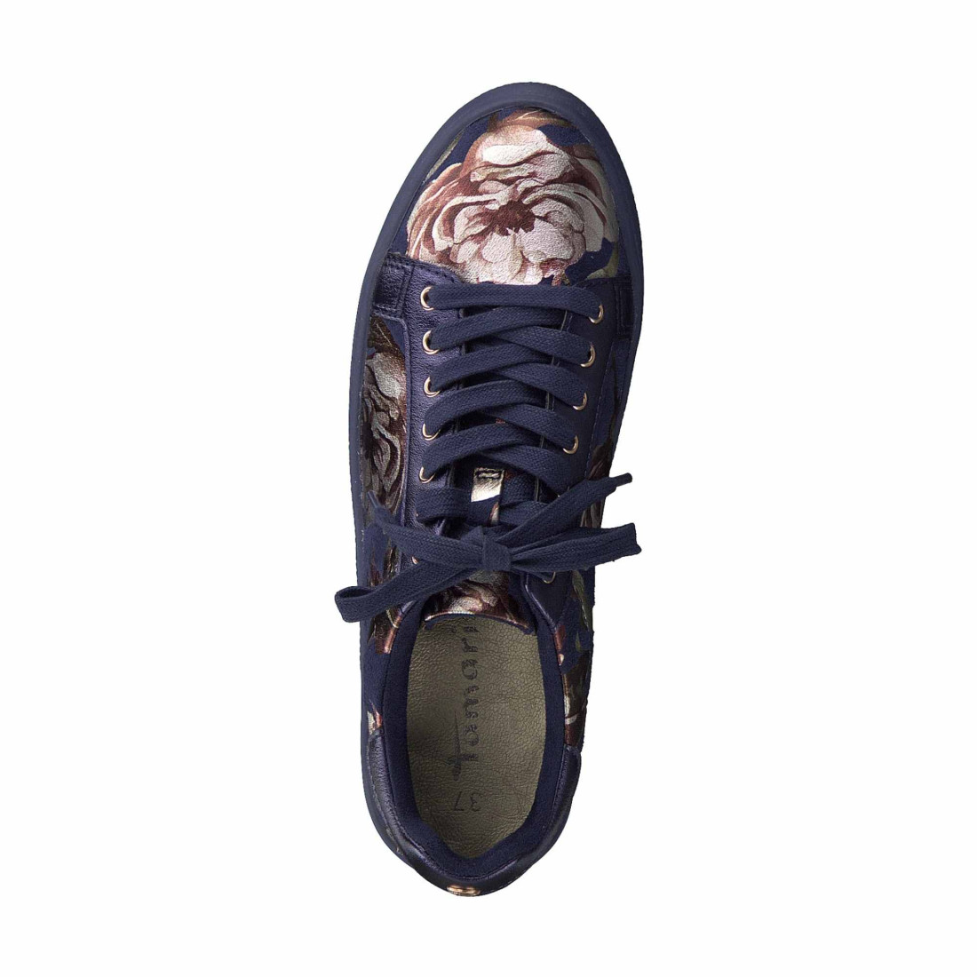 detail Dámské modré tenisky TAMARIS 1-1-23774-22 NAVY FLOWER 849