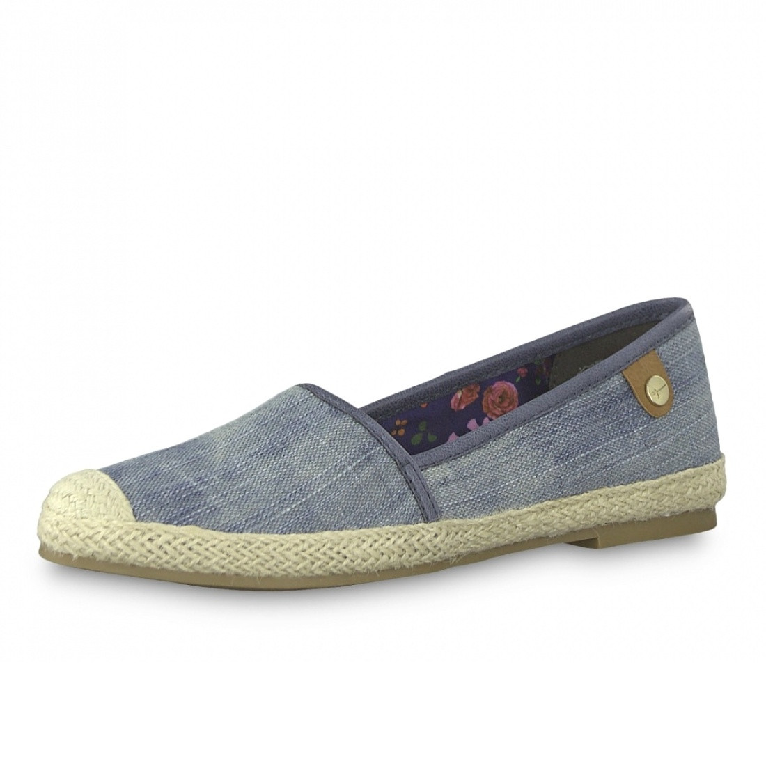 detail Dámské modré baleríny TAMARIS 1-1-24608-22 DENIM 802