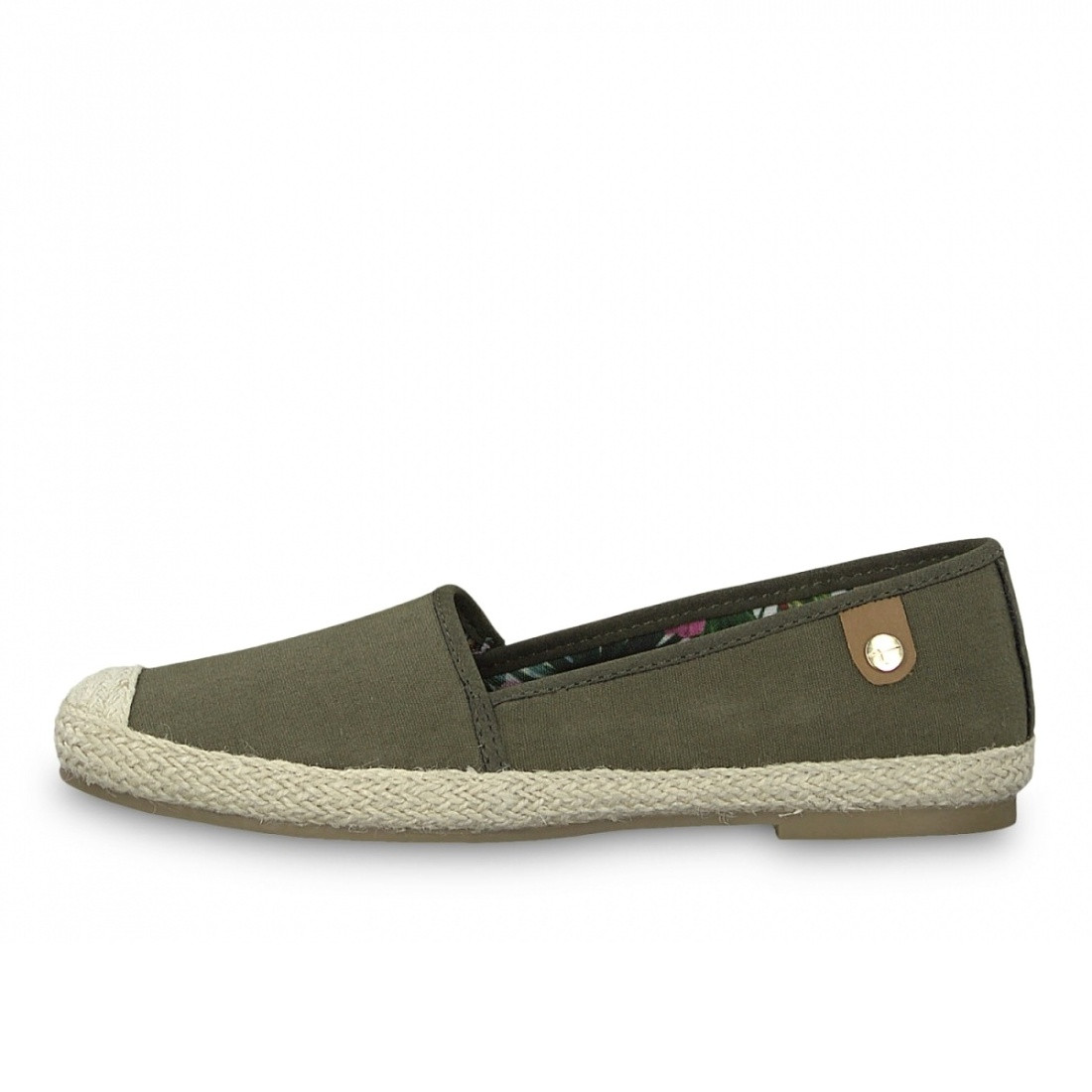 detail Dámské zelené baleríny TAMARIS 1-1-24608-22 KHAKI 707