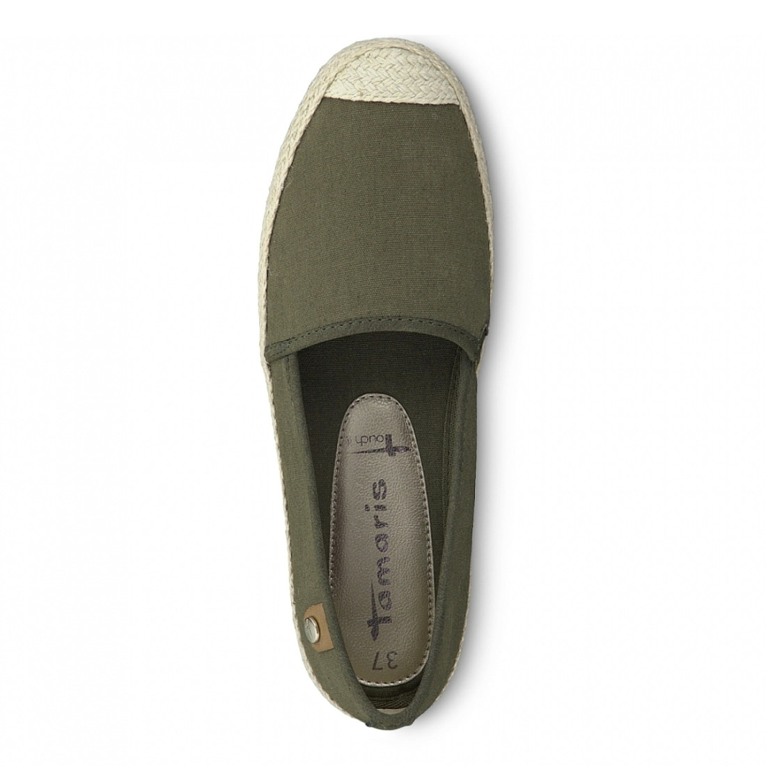 detail Dámské zelené baleríny TAMARIS 1-1-24608-22 KHAKI 707