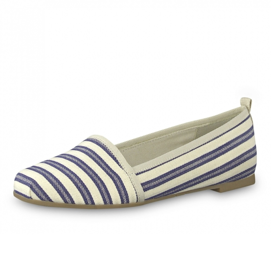 detail Dámské modré baleríny TAMARIS 1-1-24668-22 NAVY STRIPES 865
