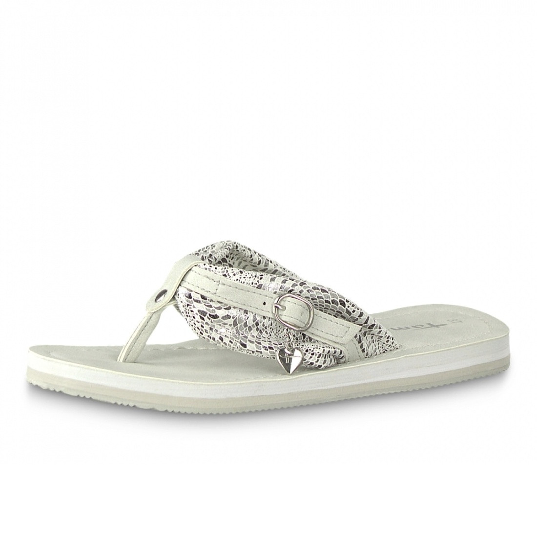 detail Dámské nazouváky TAMARIS 1-1-27109-22 WHITE MET.COMB 121