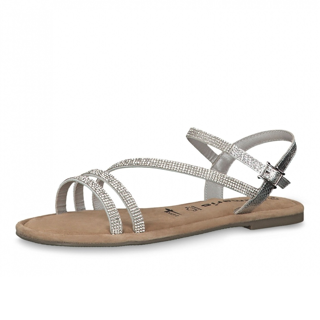 detail Dámské sandály TAMARIS 1-1-28113-22 SILVER GLAM 919