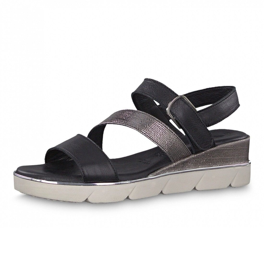 detail Dámské sandály TAMARIS 1-1-28352-22 BLACK/PEWTER 094