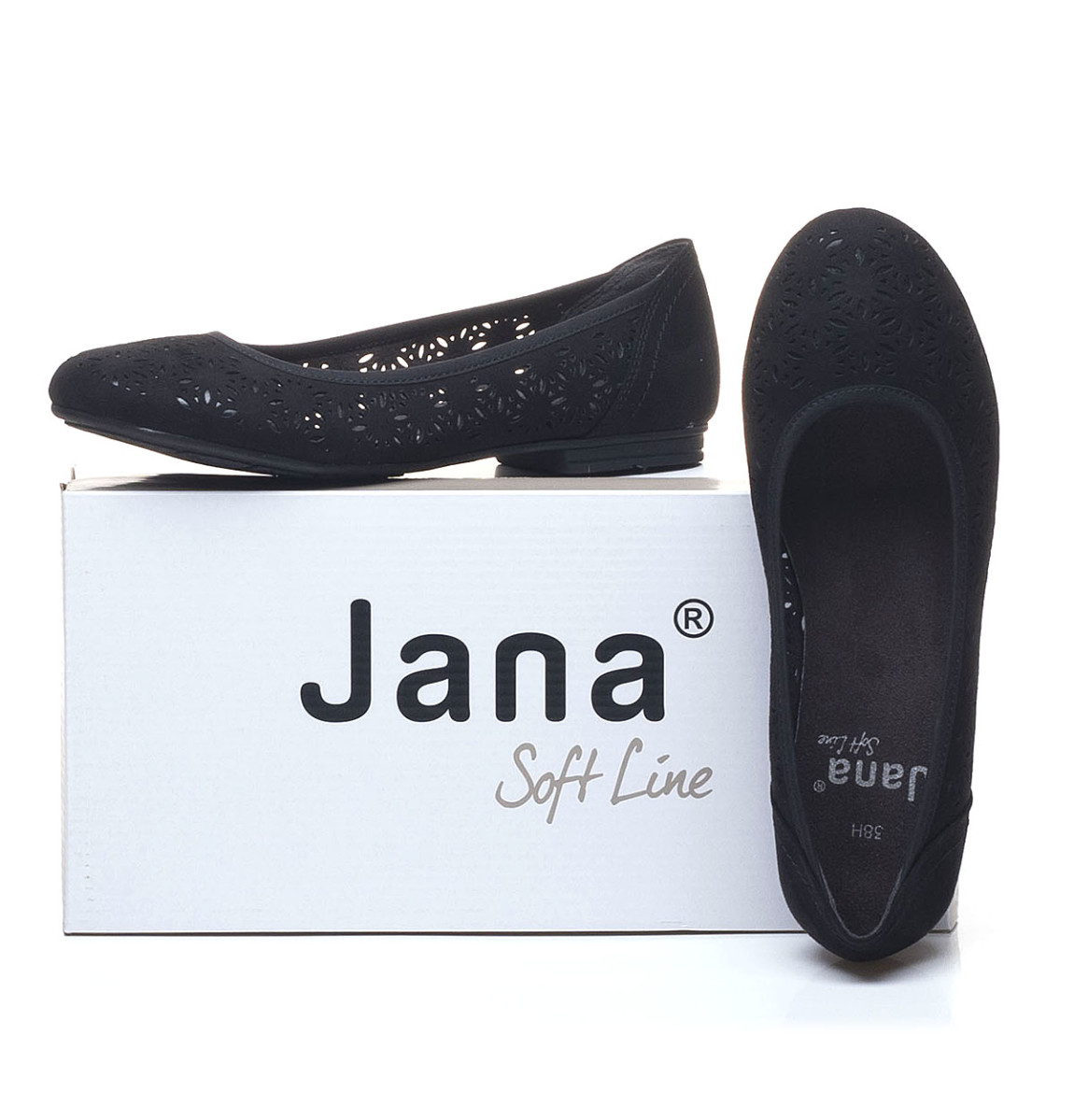 detail Dámské baleríny JANA 8-8-22161-24 BLACK 001 S0