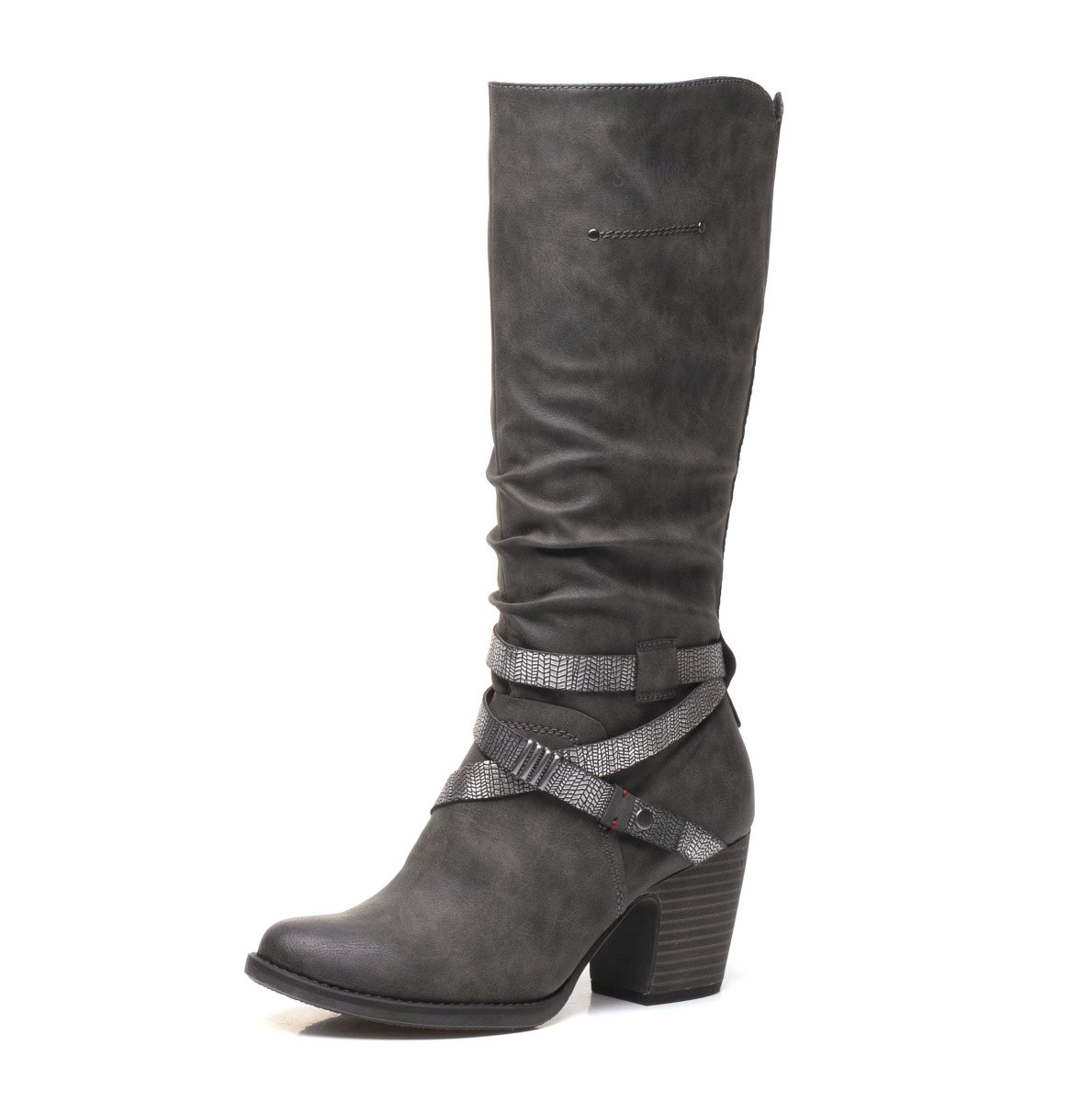 detail Dámské kozačky S.OLIVER S.O-1035415-W7 šedá