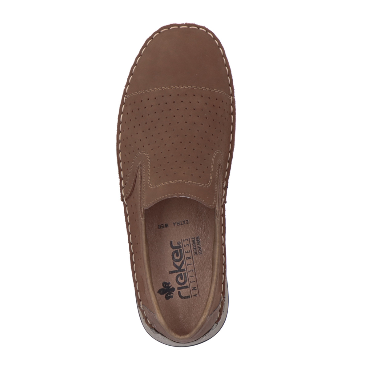 detail Pánské mokasíny RIEKER 05286-24 hnědá S5