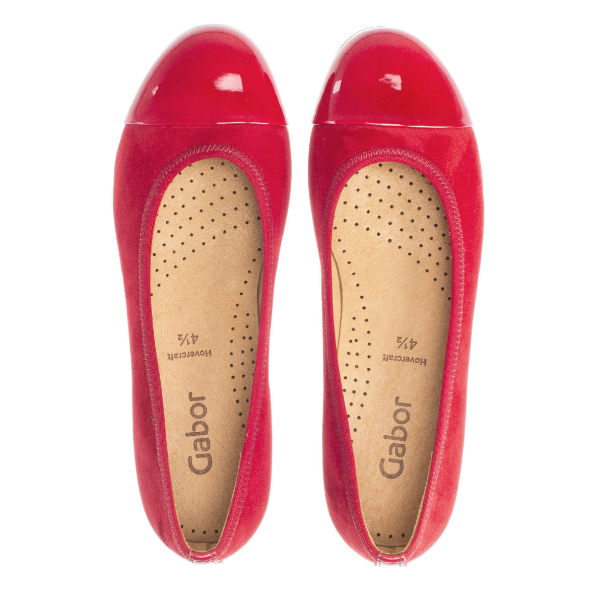 detail Dámské baleríny GABOR GAB-1017440-W9 červená