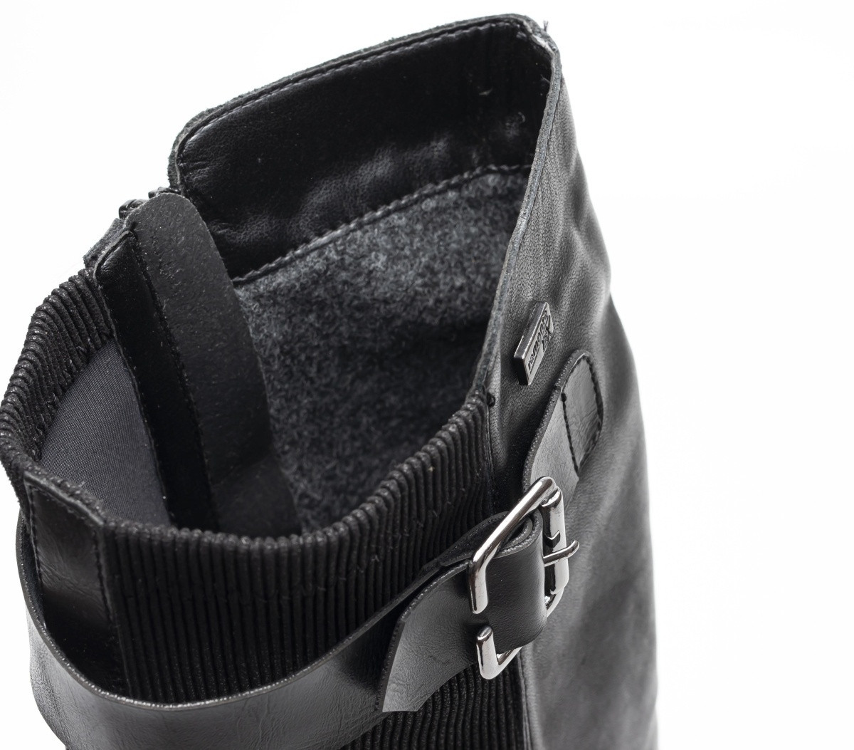 detail Dámské nadměrné kozačky REMONTE D8284-01 SCHWARZ H/W 9