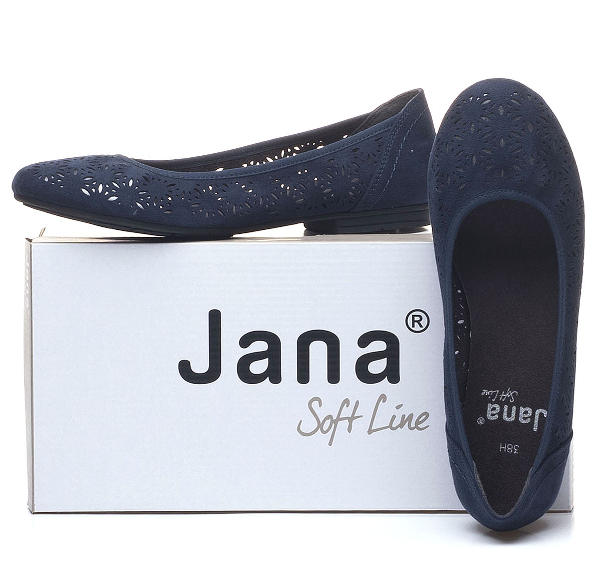 detail Dámské baleríny JANA 8-8-22161-24 NAVY 805 S0
