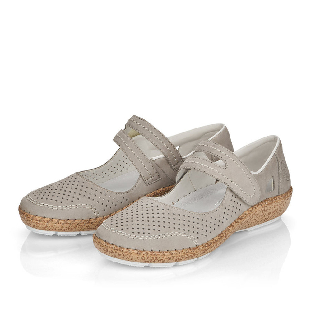 detail Dámské polobotky RIEKER 44885-40 šedá S5