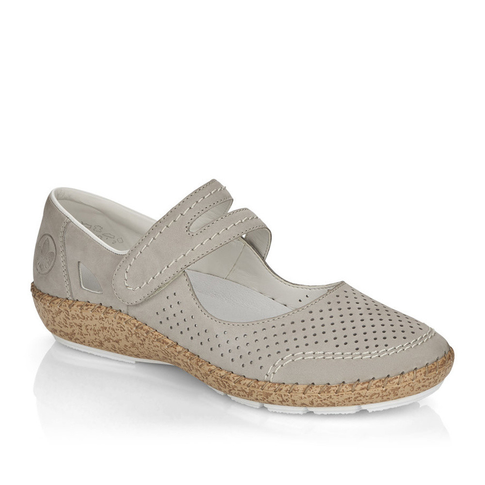 detail Dámské polobotky RIEKER 44885-40 šedá S5