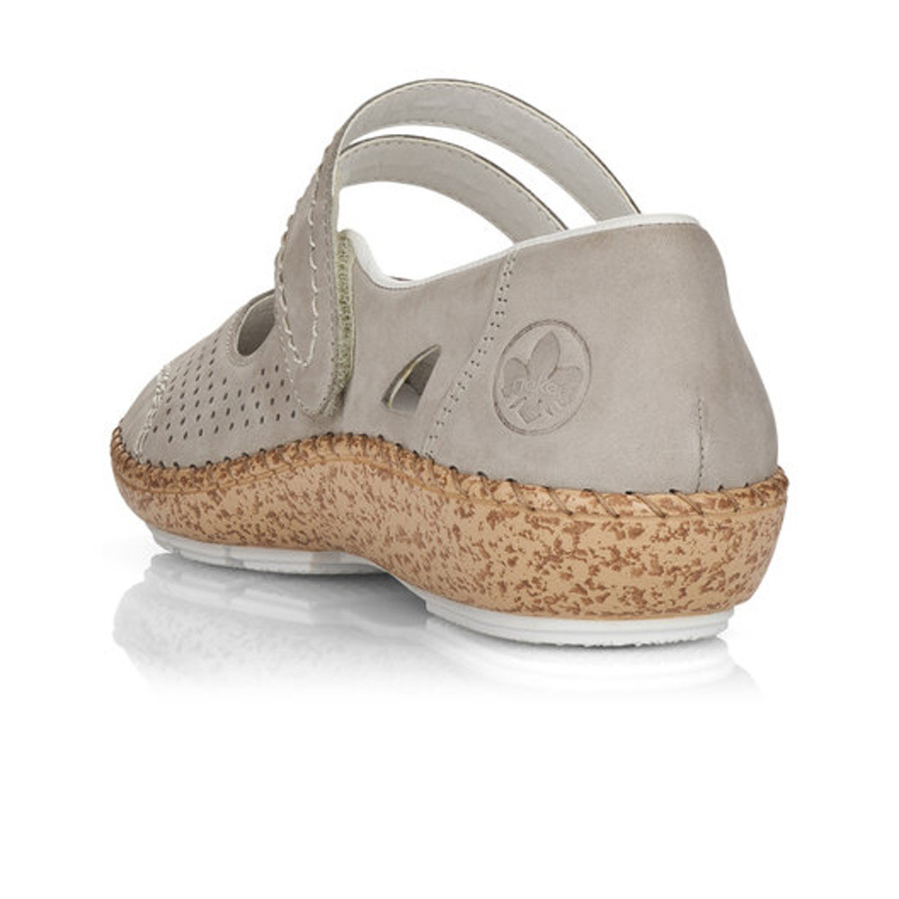 detail Dámské polobotky RIEKER 44885-40 šedá S5