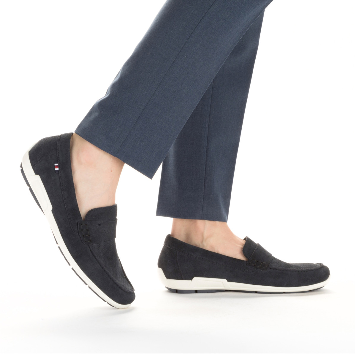 detail Pánské mokasíny RIEKER 09050-14 modrá S3