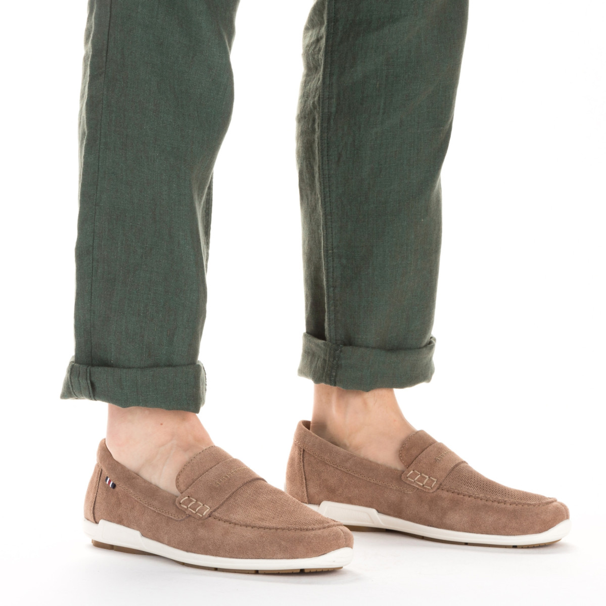 detail Pánské mokasíny RIEKER 09050-64 béžová S3