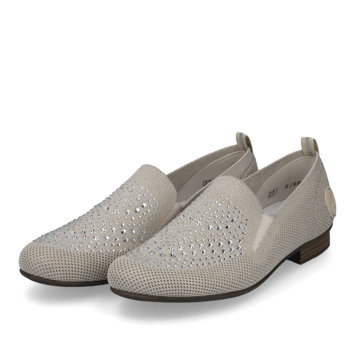 detail Dámské mokasíny RIEKER 51989-64 béžová S4