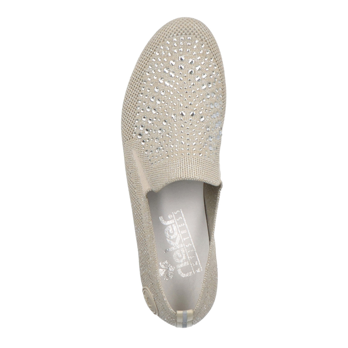 detail Dámské mokasíny RIEKER 51989-64 béžová S4