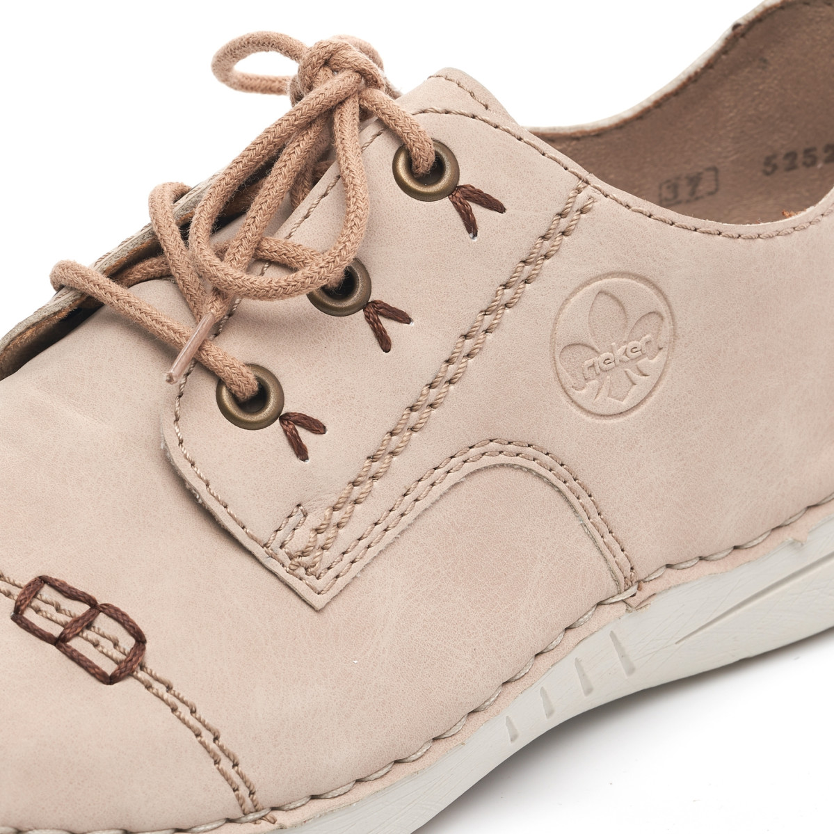 detail Dámské polobotky RIEKER 52520-62 béžová S5