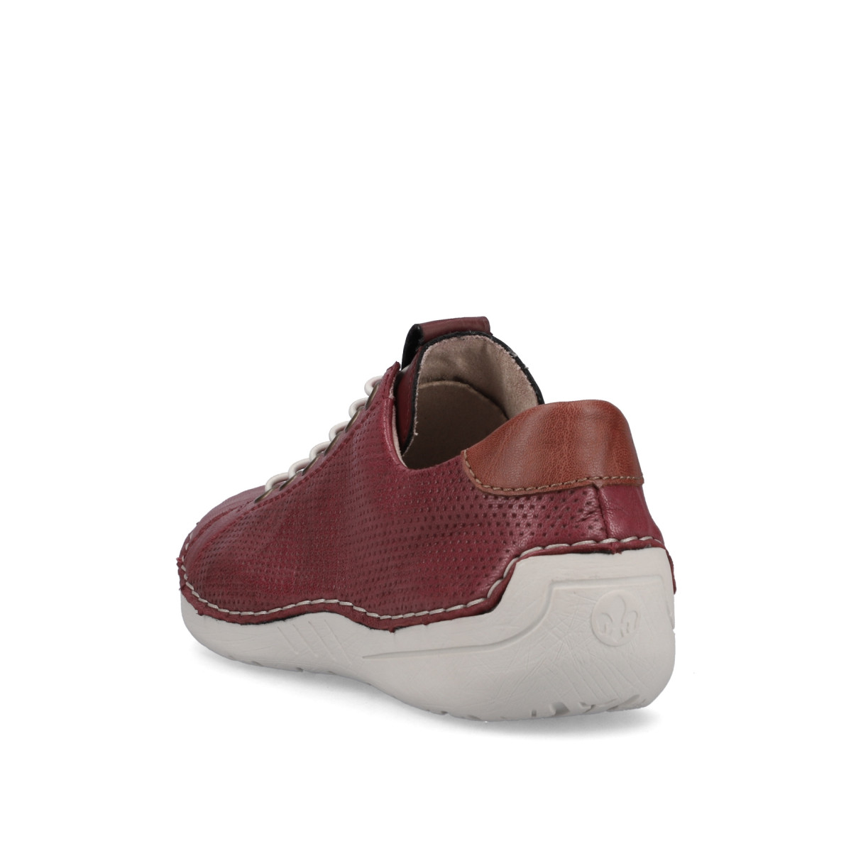 detail Dámské polobotky RIEKER 52585-35 červená S3