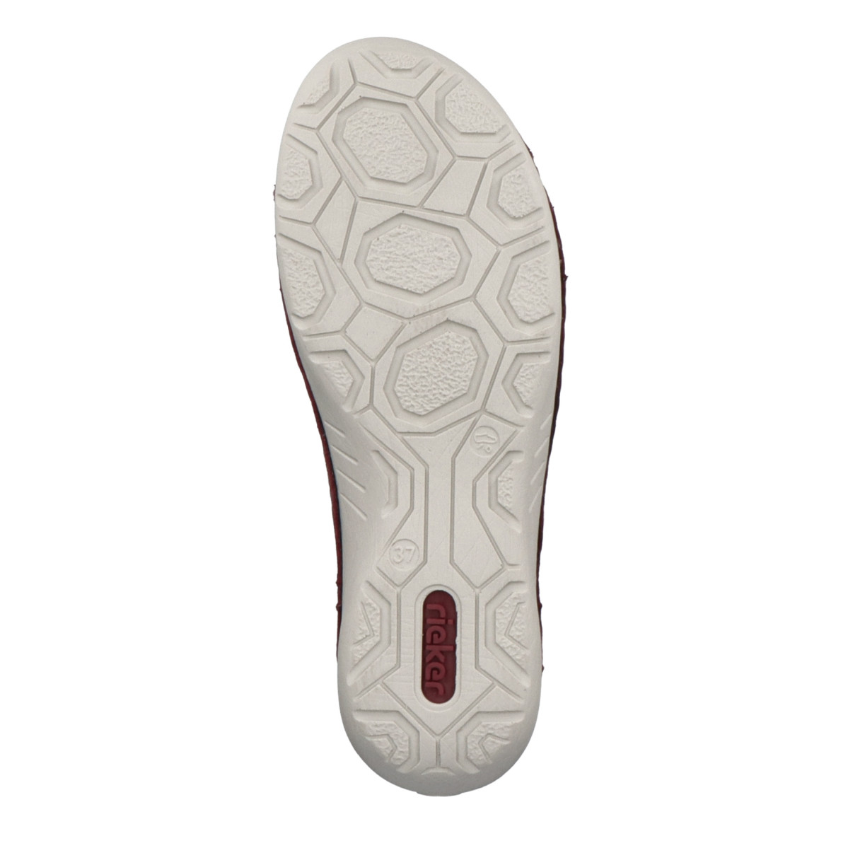 detail Dámské polobotky RIEKER 52585-35 červená S3