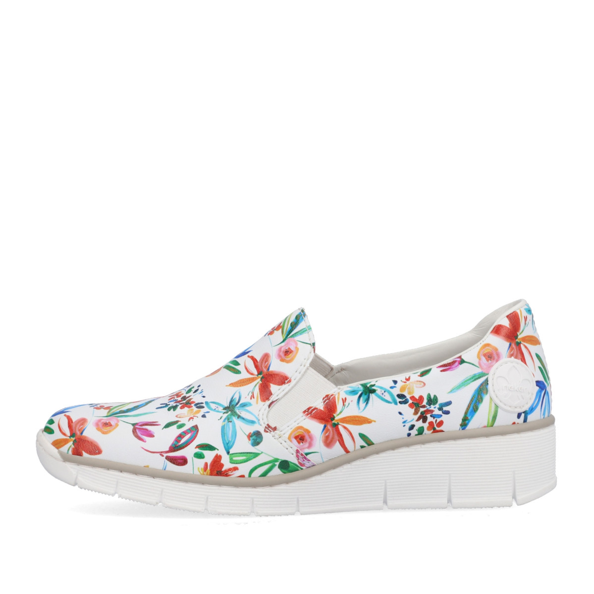 detail Dámské mokasíny RIEKER 53766-90 bílá S4