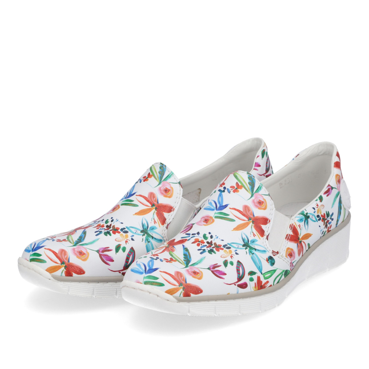 detail Dámské mokasíny RIEKER 53766-90 bílá S4