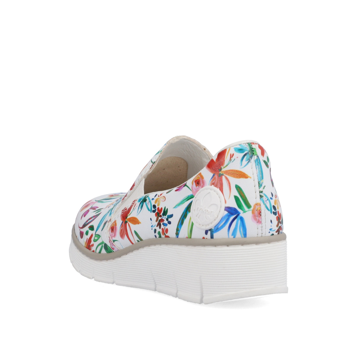 detail Dámské mokasíny RIEKER 53766-90 bílá S4