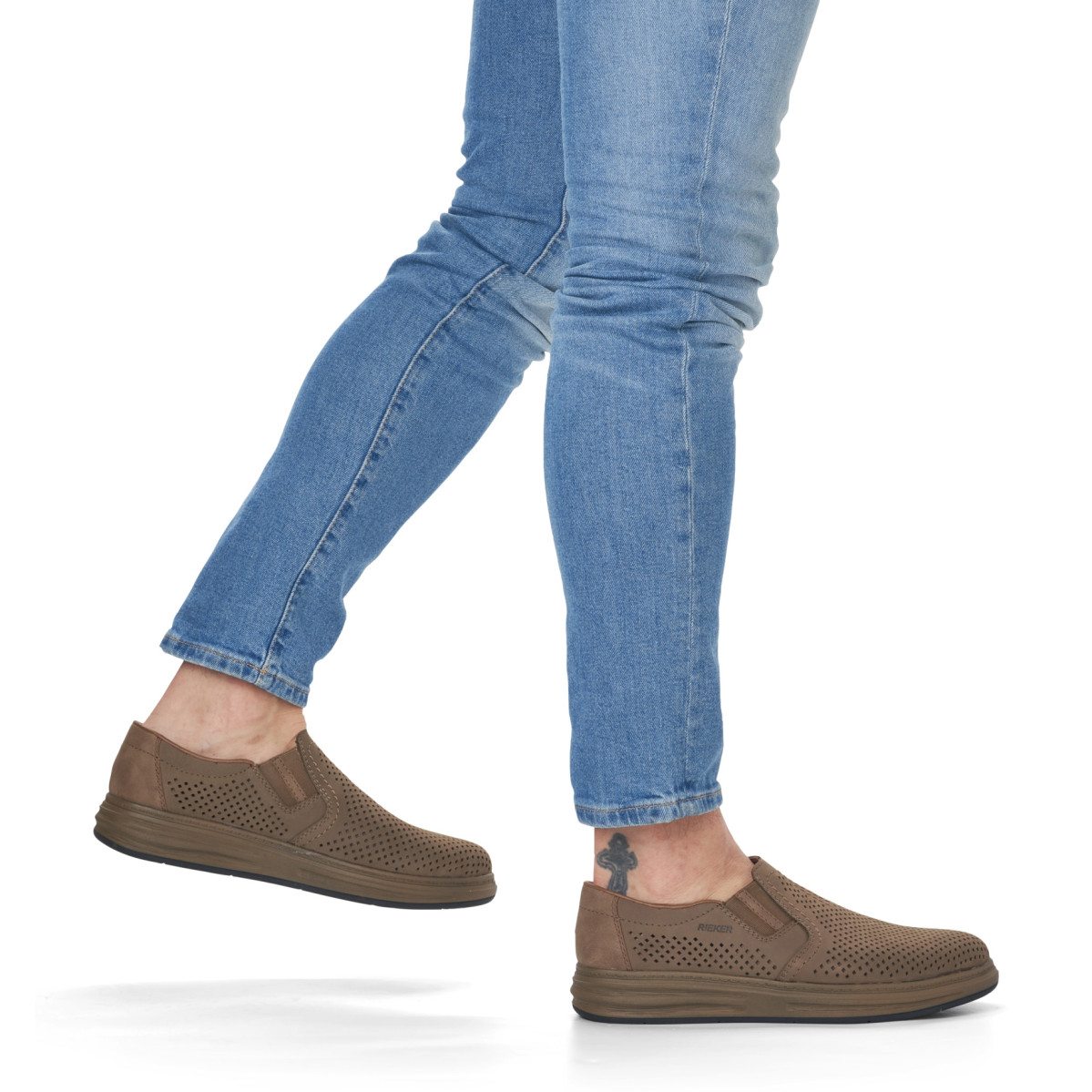 detail Pánske mokasíny RIEKER B6355-64 hnedá S3