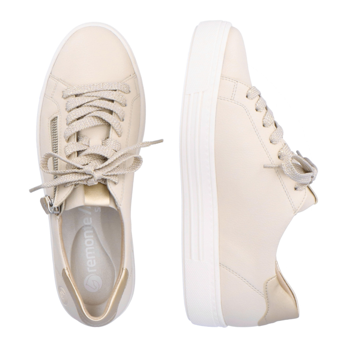 detail Dámské tenisky REMONTE D0903-61 béžová S3