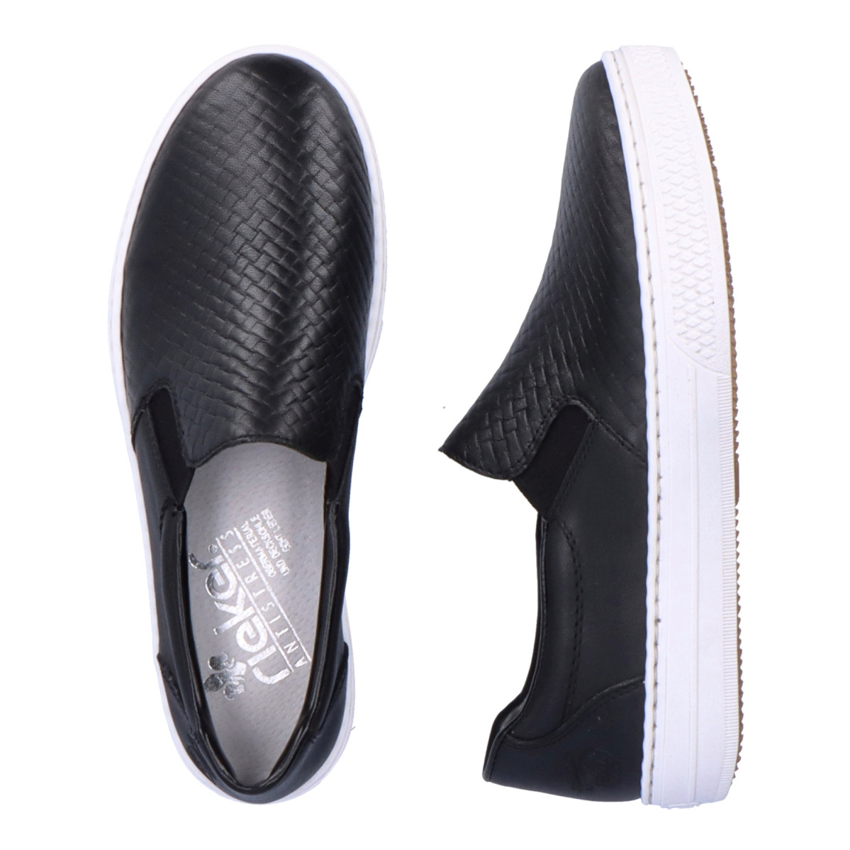 detail Dámské mokasíny RIEKER RIE-10103778-S3 černá