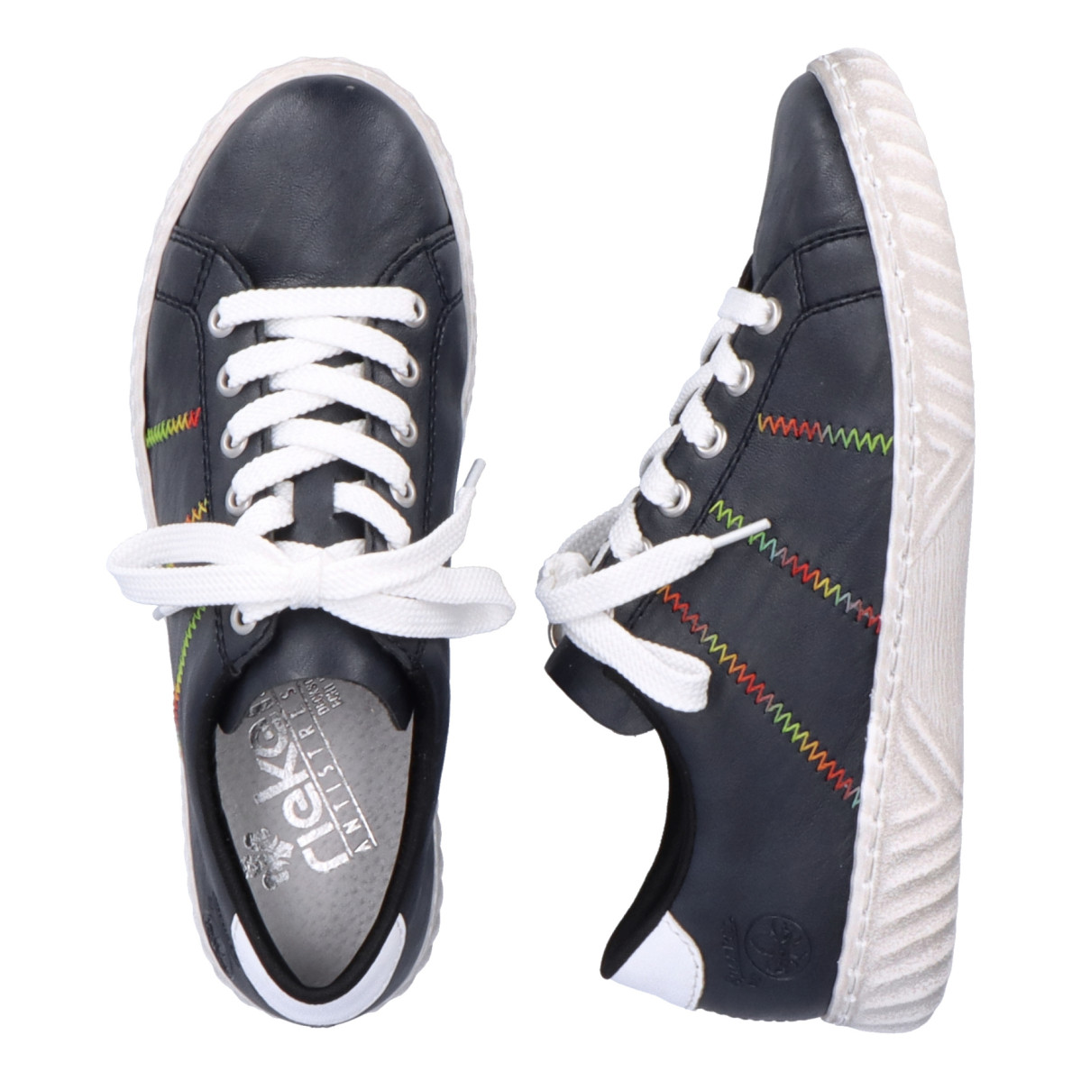 detail Dámské tenisky RIEKER N0910-14 modrá S4