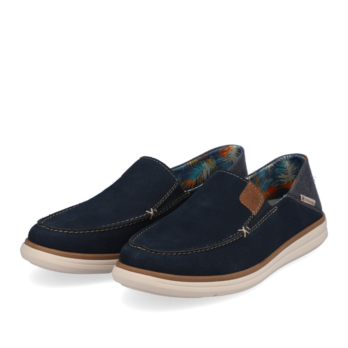 detail Pánske mokasíny RIEKER REVOLUTION U0600-14 modrá S3