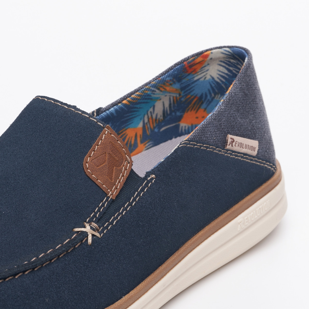 detail Pánske mokasíny RIEKER REVOLUTION U0600-14 modrá S3