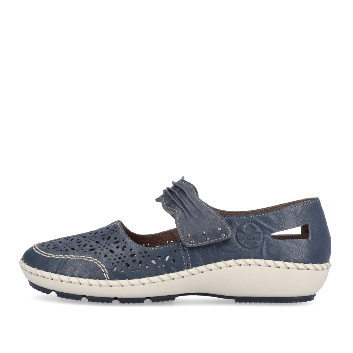 detail Dámské polobotky RIEKER 44896-12 modrá S3