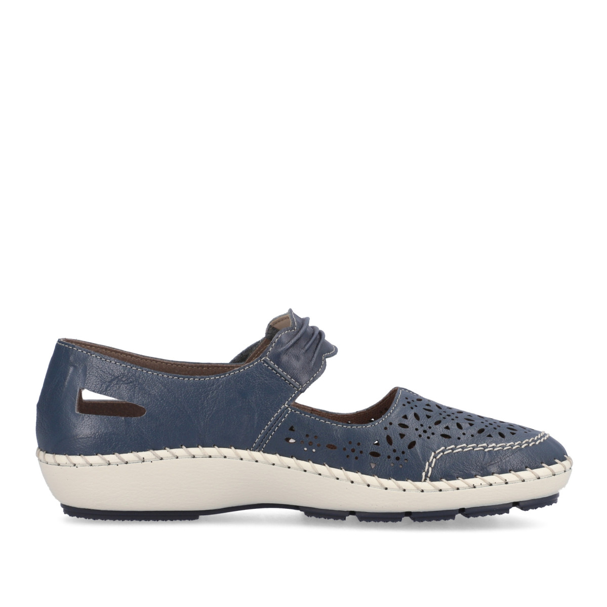 detail Dámské polobotky RIEKER 44896-12 modrá S3