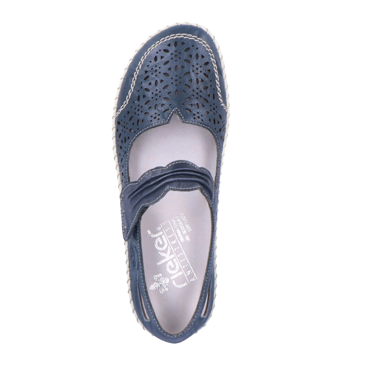 detail Dámské polobotky RIEKER 44896-12 modrá S3