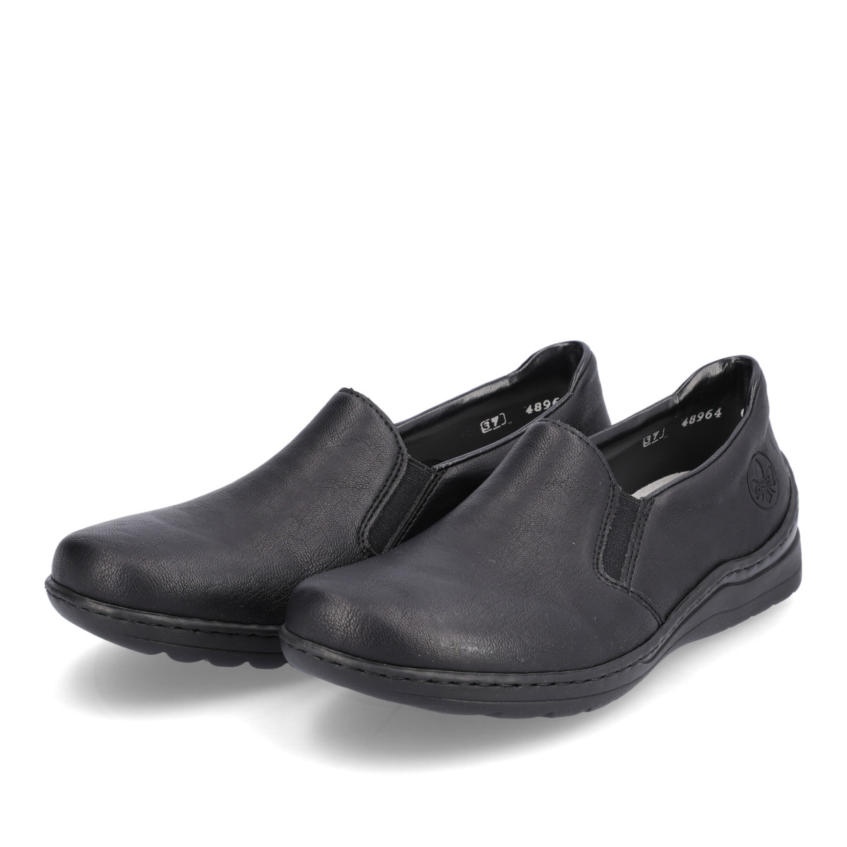 detail Dámské mokasíny RIEKER 48964-00 černá S6