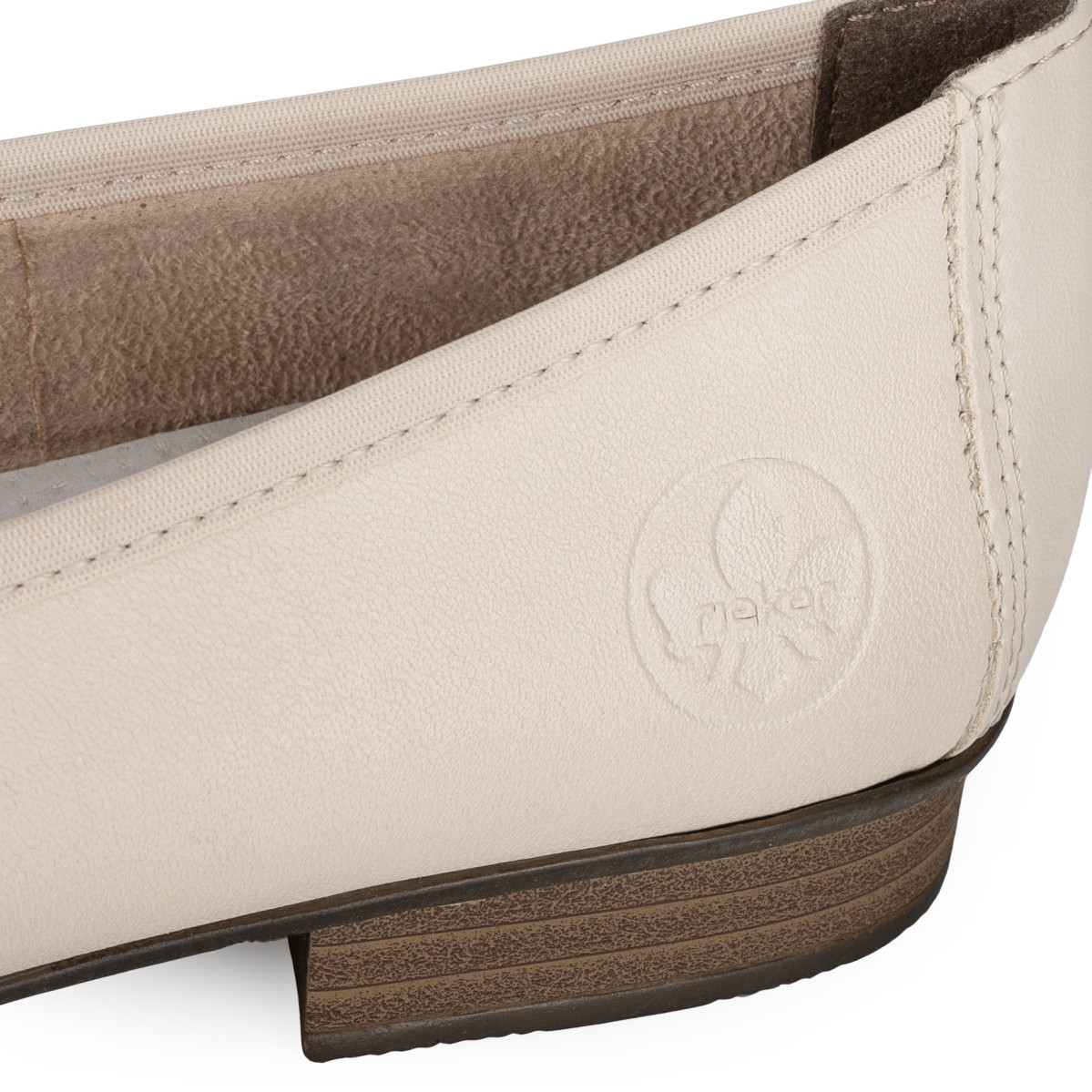 detail Dámské baleríny RIEKER 51994-80 bílá S3