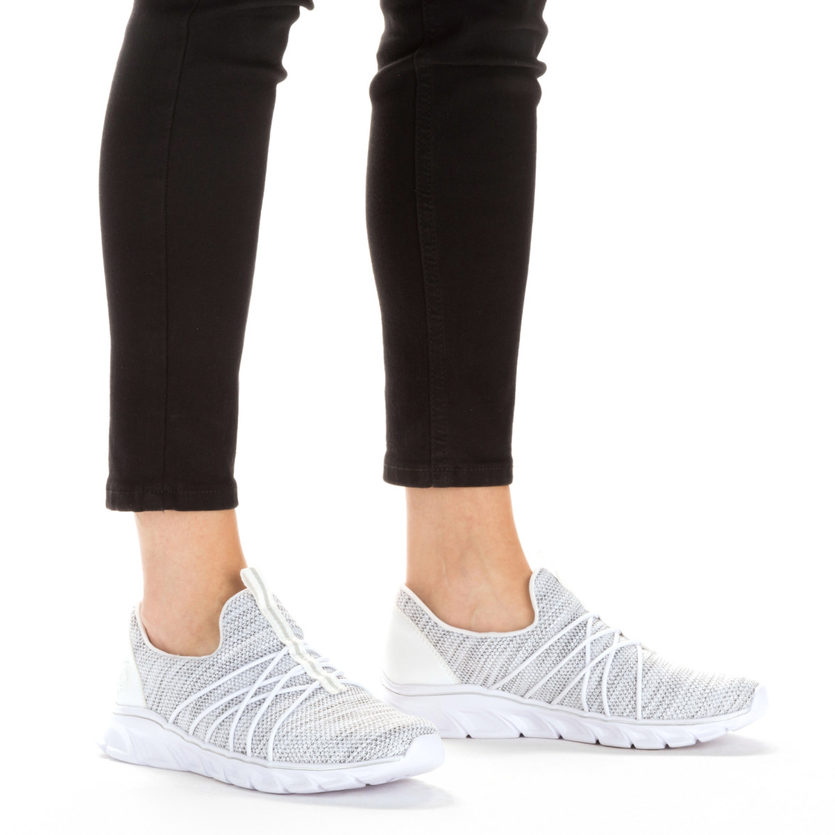 detail Dámské mokasíny RIEKER 54071-80 šedá S4