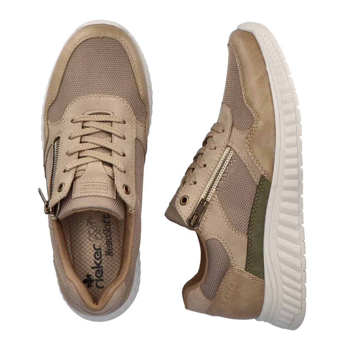 detail Pánské tenisky RIEKER B0600-64 béžová S3