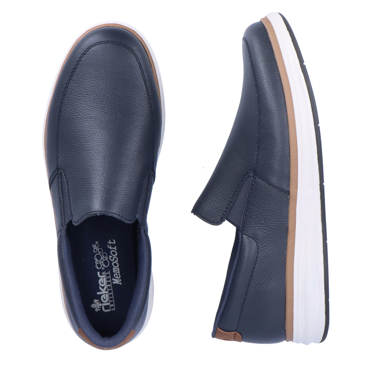 detail Pánské mokasíny RIEKER B6354-14 modrá S3