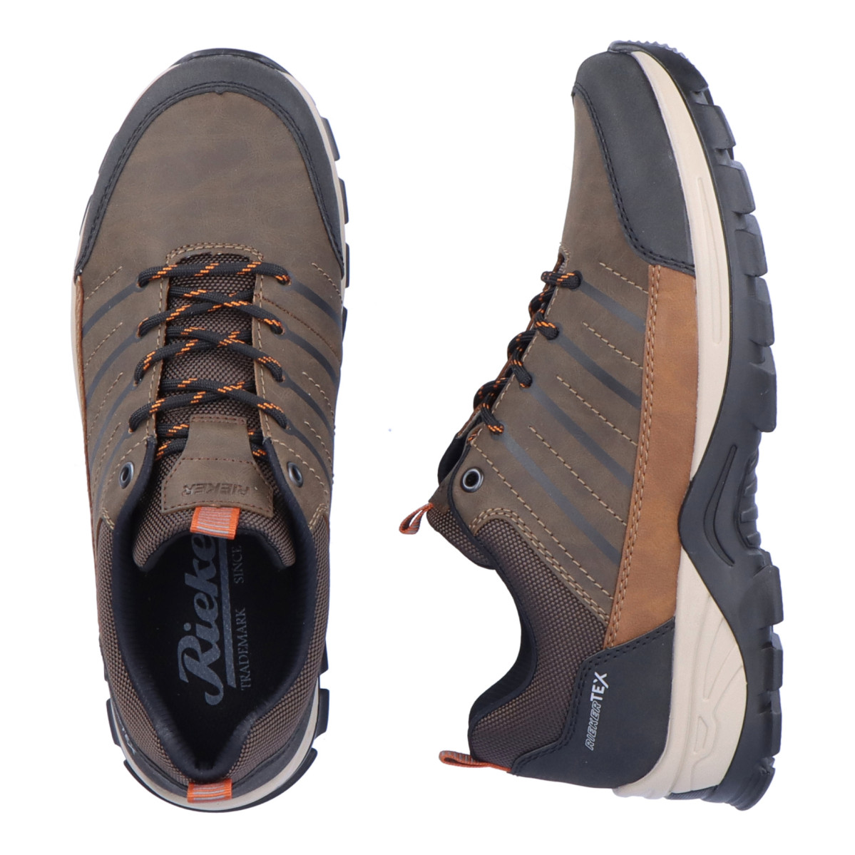 detail Pánské tenisky RIEKER RIE-10104061-S3 hnědá