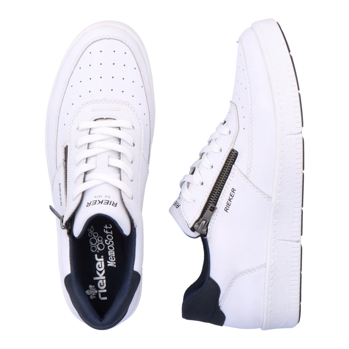 detail Pánské tenisky RIEKER B7106-80 bílá S3