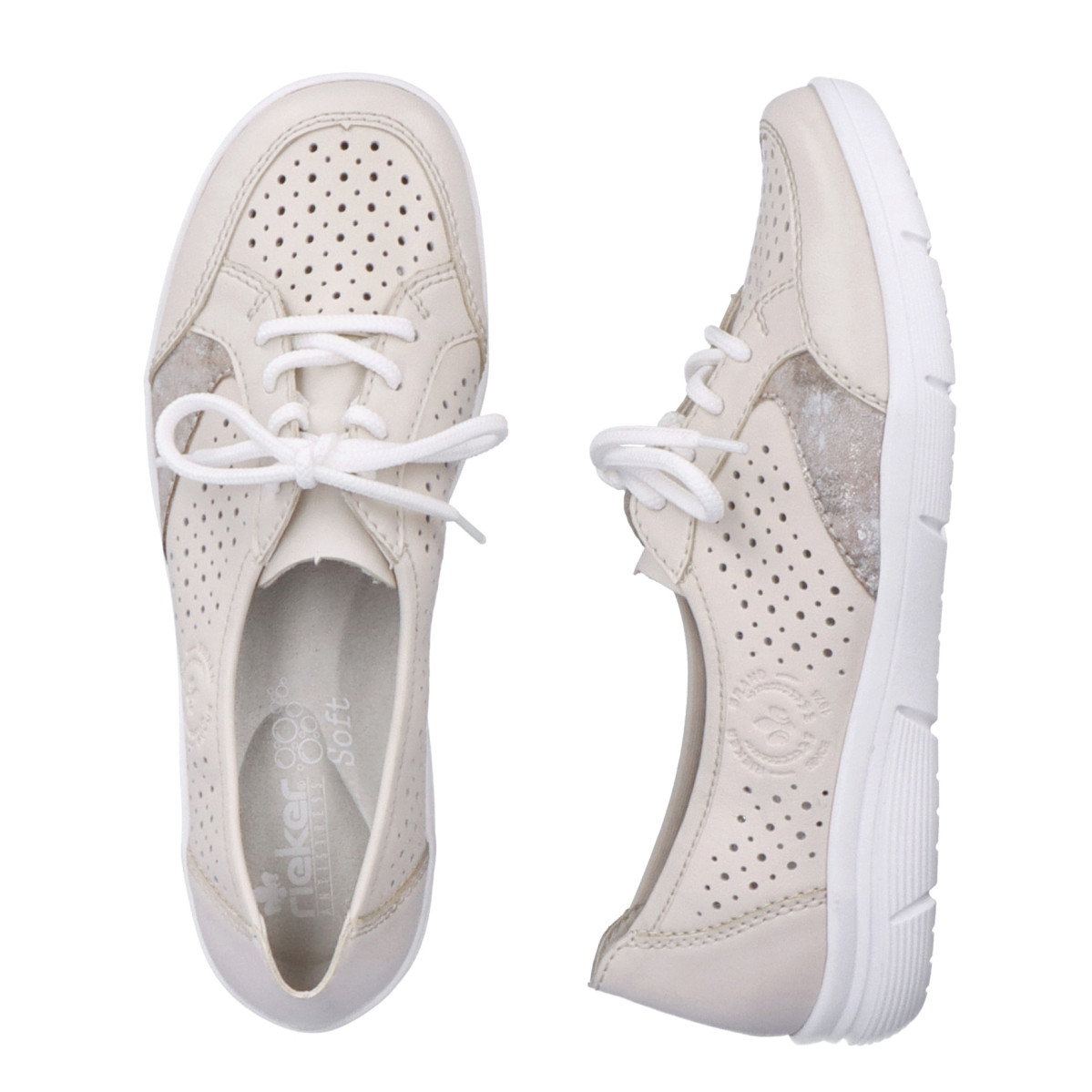 detail Dámské tenisky RIEKER L7403-60 béžová S3