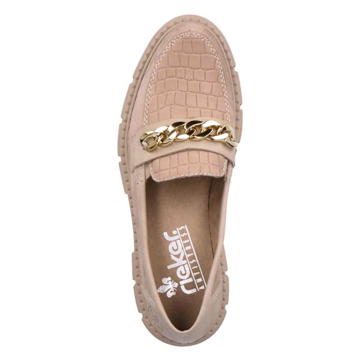 detail Dámské mokasíny RIEKER RIE-10104130-S3 béžová