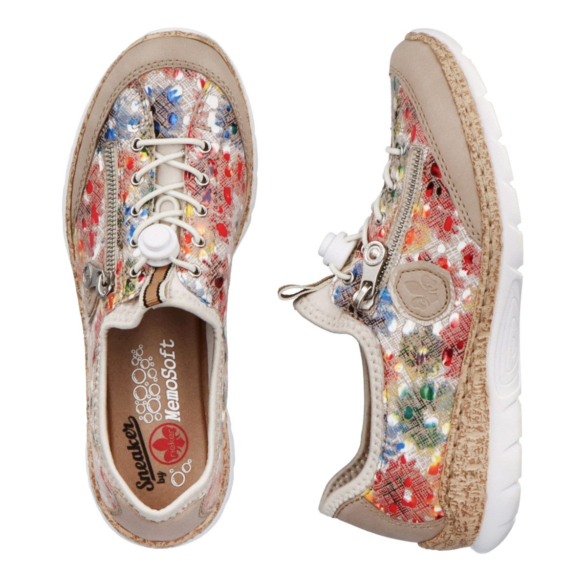 detail Dámské tenisky RIEKER N4263-90 béžová S3