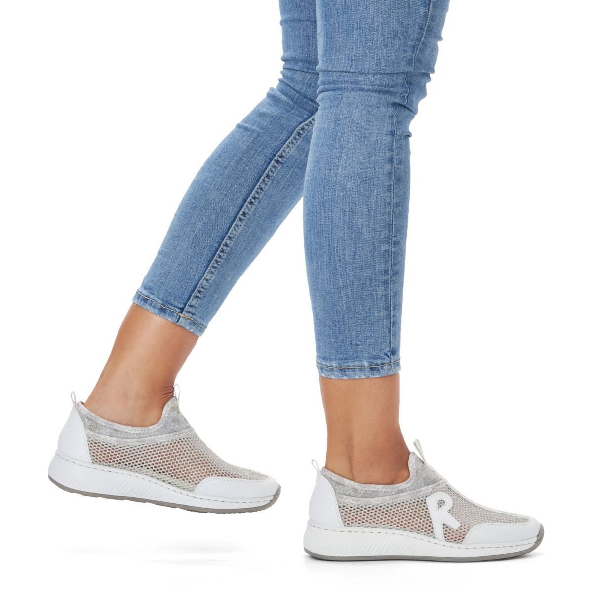 detail Dámské tenisky RIEKER N5554-81 bílá S5