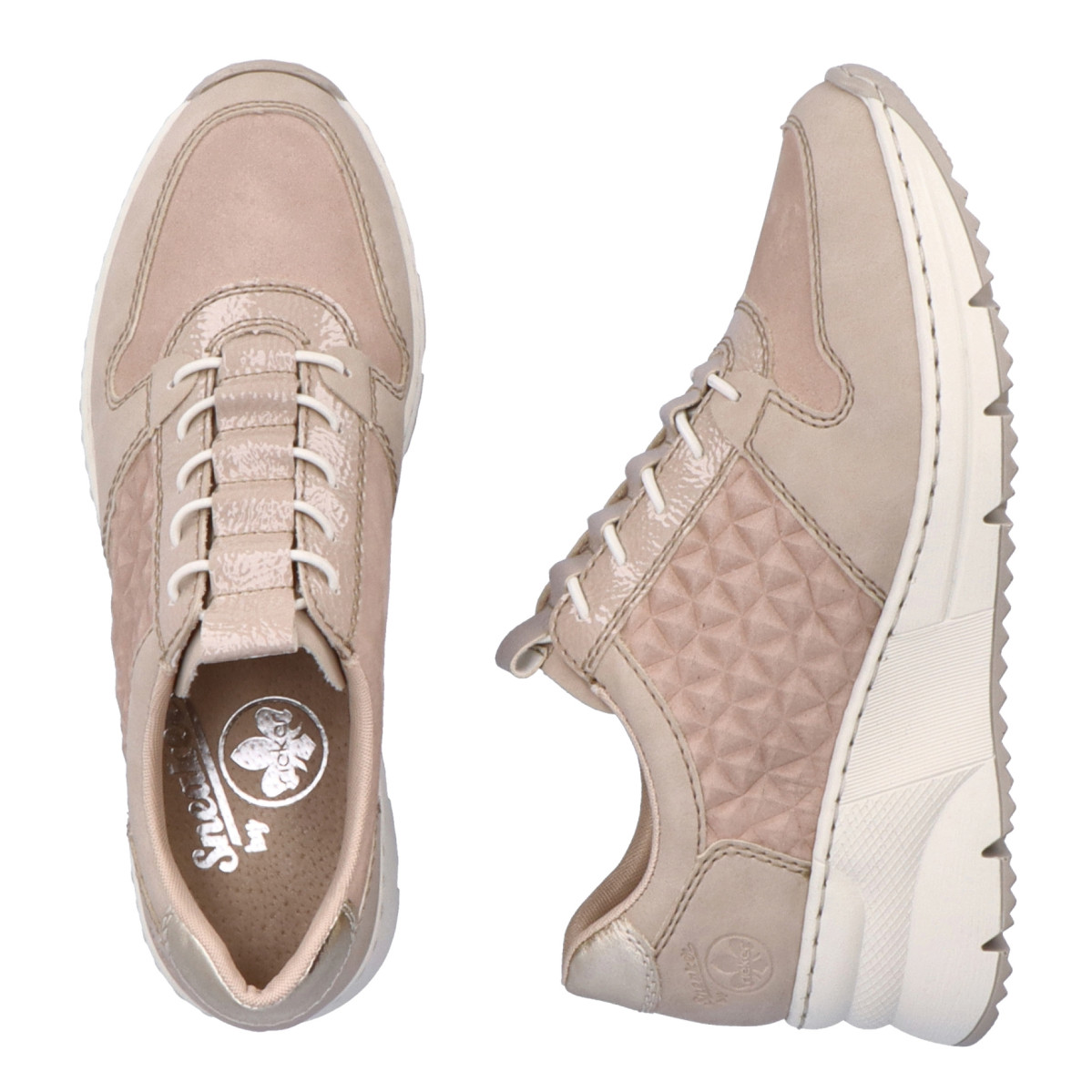 detail Dámské tenisky RIEKER N6353-60 béžová S3