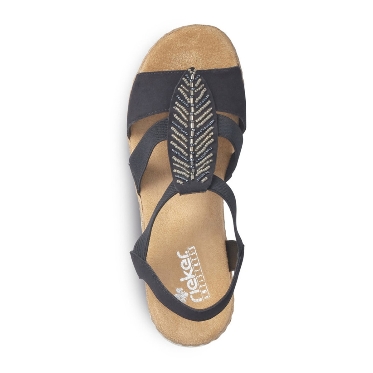 detail Dámské sandály RIEKER RIE-10200430-S3 černá